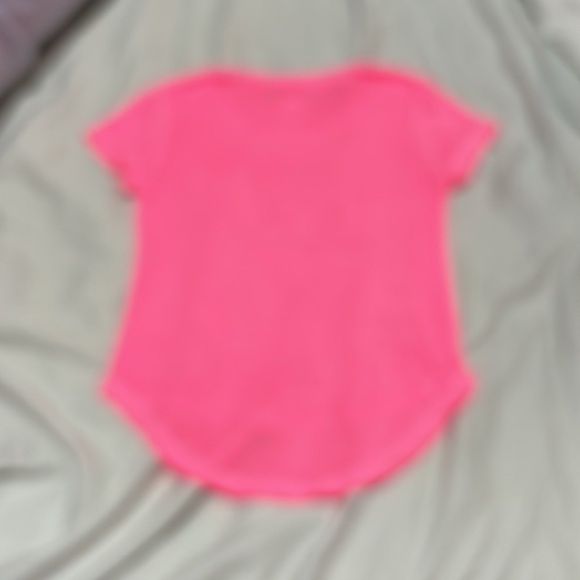 Sparkle by Stoopher 5/6 hot pink high low hemline short sleeve rabbit bling t - Picture 8 of 8